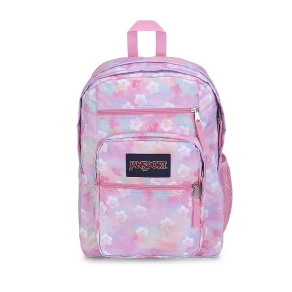 Jansport Big Student - Backpack - pink floral nwt 🎒 ✨ - Picture 1 of 4